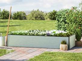 16” Tall Raised Garden Bed (2.5' x 6.4'), Anodized Aluminum 