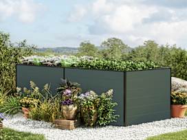 30” Tall Raised Garden Bed (2.5' x 7.7'), Anthracite Gray 30” Tall Raised Garden Bed (2.5' x 7.7'), Anthracite Gray