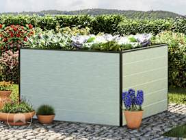 30” Tall Raised Garden Bed (3.9' x 3.9'), Anodized Aluminum 
