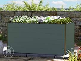 30” Tall Raised Garden Bed (2.5' x 4.9'), Anthracite Gray