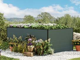 30” Tall Raised Garden Bed (3.9' x 6.4'), Anthracite Gray 30” Tall Raised Garden Bed (3.9' x 6.4'), Anthracite Gray
