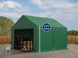 10x13 ft Storage Tent / Shelter, PVC 700, Dark Green 10x13 ft Storage Tent / Shelter, PVC 700, Dark Green