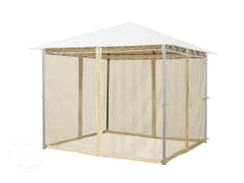 Mosquito net set (4pcs.) for Garden Gazebo Rendezvous Classic, 10x10 ft, Champagne