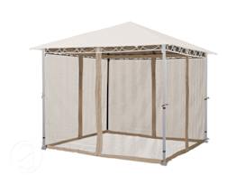 Mosquito Net (4-piece) for Gazebo Rendezvous Premium 10x10 ft, Brown-Gray