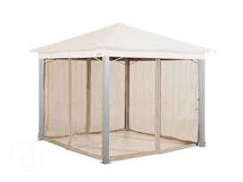 Mosquito Net (4-piece) for Gazebo Sunset Premium 10x10 ft, Brown-Gray