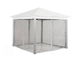 Mosquito Net (4-piece) for Gazebo Sunset Premium, 10x10 ft, Stone
