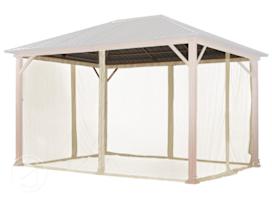 Mosquito Net (4-piece) for Gazebo Forest Superior 10x13 ft, Champagne