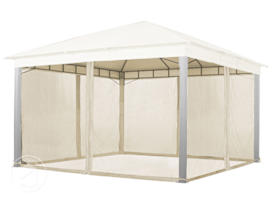 Mosquito Net (4-piece) for Gazebo Sunset Premium, 13x13 ft, Champagne