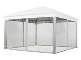 Mosquito Net (4-piece) for Gazebo Sunset Premium, 13x13 ft, Stone