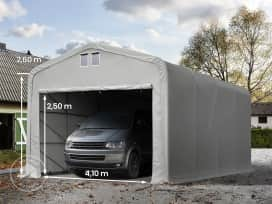 5x8m 2,7m Sides Carport Tent / Portable Garage, 4,1x2,5m Drive Through, PVC 850