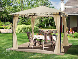10x10ft Soft Top Gazebo Rendezvous Classic, Champagne