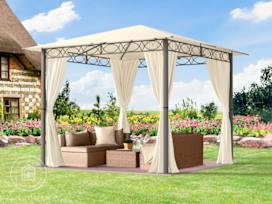 10x10ft Soft Top Gazebo Rendezvous Premium, Champagne