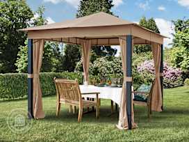 10x10ft Soft Top Gazebo Sunset Premium, Cappuccino