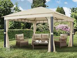 13x13ft Soft Top Gazebo Sunset Premium, Champagne