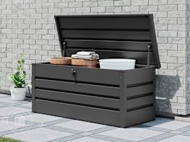BRIAN 135 Gallon Metal  Deck Box, Anthracite Gray