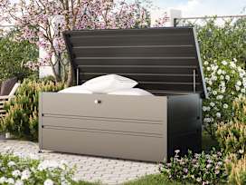 DAVID 290 Gallon Metal Deck Box, Anthracite Gray DAVID 290 Gallon Metal Deck Box, Anthracite Gray