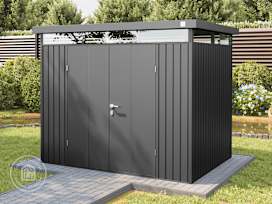5.9 x 7.9 ft Storage Shed, Anthracite Gray