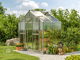SAPHIR 8.5 x 4.4 ft Greenhouse, 6mm Polycarbonate Panels SAPHIR 8.5 x 4.4 ft Greenhouse, 6mm Polycarbonate Panels