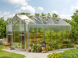 SAPHIR 8.5 x 14.7 ft Greenhouse, 6mm Polycarbonate Panels SAPHIR 8.5 x 14.7 ft Greenhouse, 6mm Polycarbonate Panels