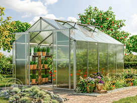TOPAS 7.4 x 10.6 ft Greenhouse, 6mm Twin-Wall Polycarbonate Panels