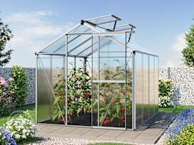 JASMIN 6.3 x 8.4ft Greenhouse, 6mm Twin-Wall Polycarbonate Panels JASMIN 6.3 x 8.4ft Greenhouse, 6mm Twin-Wall Polycarbonate Panels