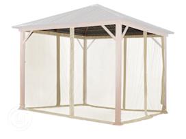 Mosquito Net (4-piece) for Gazebo Forest Superior 10x10 ft, Champagne