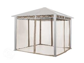 Mosquito Net (4-piece) for Gazebo Rendezvous Deluxe, 10x10 ft, Cappuccino