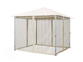Mosquito Net (4-piece) for Gazebo Rendezvous Premium, 10x10 ft, Champagne