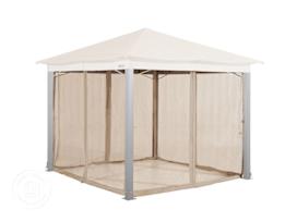 Mosquito Net (4-piece) for Gazebo Sunset Premium 10x10 ft, Brown-Gray