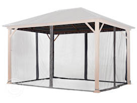Mosquito Net (4-piece) for Gazebo Forest Superior 10x13 ft, Gray