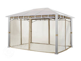 Mosquito Net (4-piece) for Gazebo Sunset Deluxe, 10x13 ft, Champagne