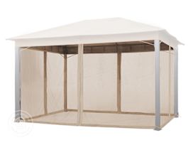 Mosquito Net (4-piece) for Gazebo Sunset Premium, 10x13 ft, Cappuccino