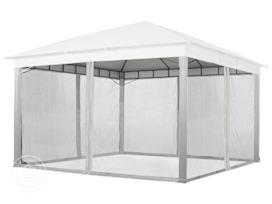 Mosquito Net (4-piece) for Gazebo Sunset Premium, 13x13 ft, Stone
