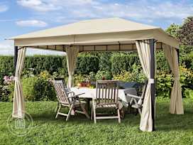 10x13ft Soft Top Gazebo Sunset Classic, Champagne