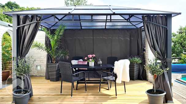 stylish garden gazebo