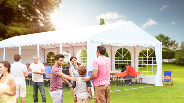 party tent garden