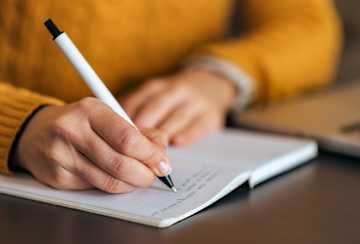 writing down information