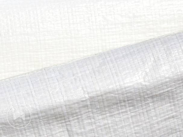 Close-up of PE tarpaulin material used for portable sheds