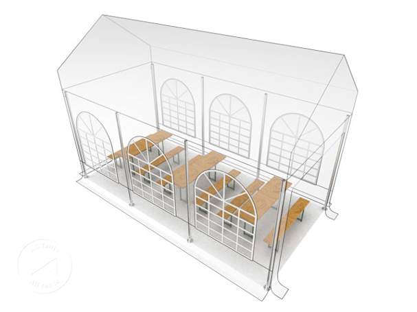 capacity guide of 10x20 party tent