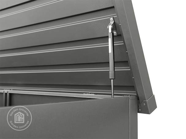 pneumatic damper storage box lid