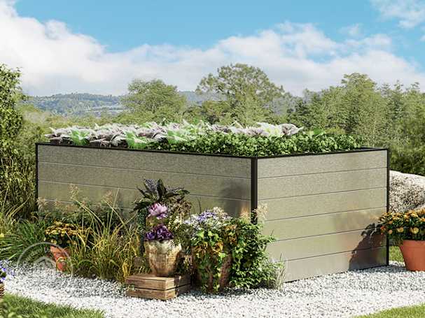modern raised garden bed